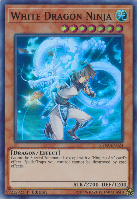 White Dragon Ninja [SHVA-EN024] Super Rare | Kessel Run Games Inc. 