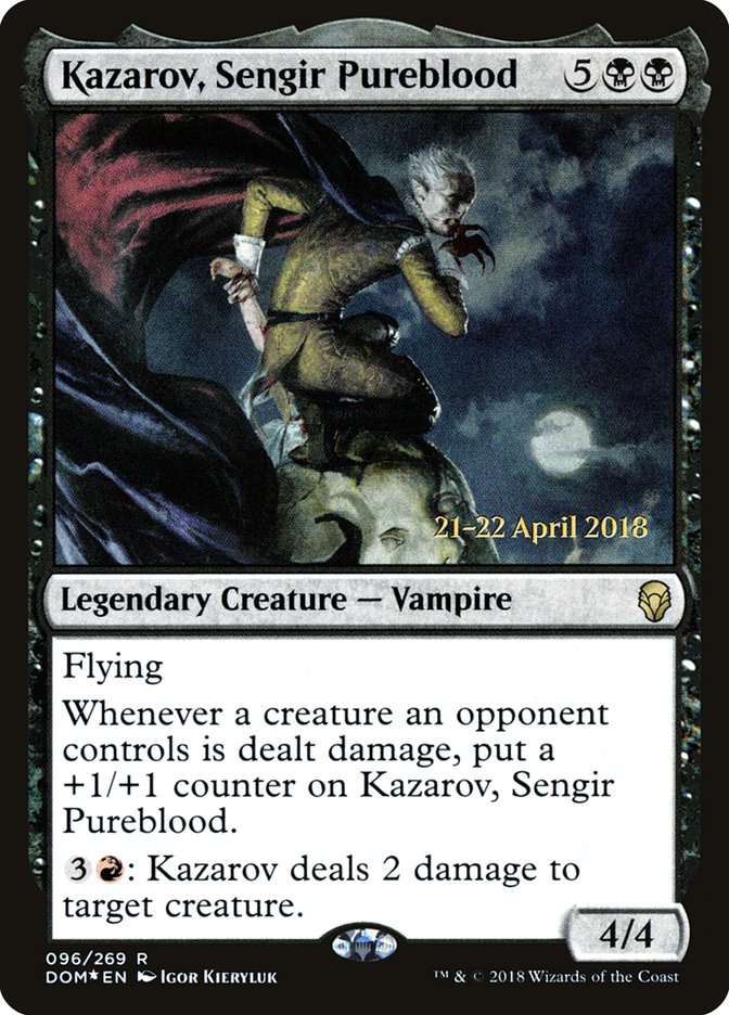 Kazarov, Sengir Pureblood [Dominaria Prerelease Promos] | Kessel Run Games Inc. 