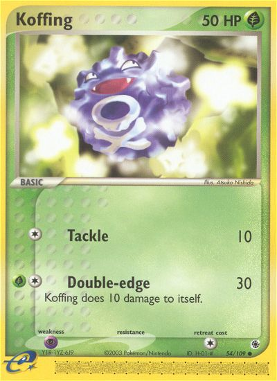 Koffing (54/109) [EX: Ruby & Sapphire] | Kessel Run Games Inc. 