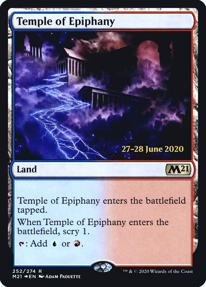 Temple of Epiphany [Core Set 2021 Prerelease Promos] | Kessel Run Games Inc. 