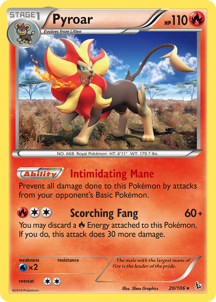 Pyroar (20/106) [XY: Flashfire] | Kessel Run Games Inc. 