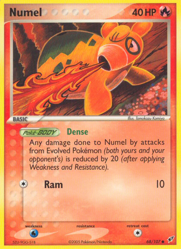 Numel (68/107) [EX: Deoxys] | Kessel Run Games Inc. 