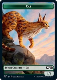 Cat (020) // Dog Double-Sided Token [Core Set 2021 Tokens] | Kessel Run Games Inc. 