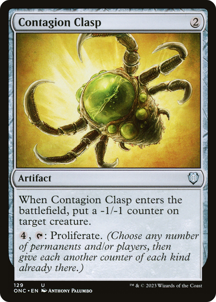 Contagion Clasp [Phyrexia: All Will Be One Commander] | Kessel Run Games Inc. 