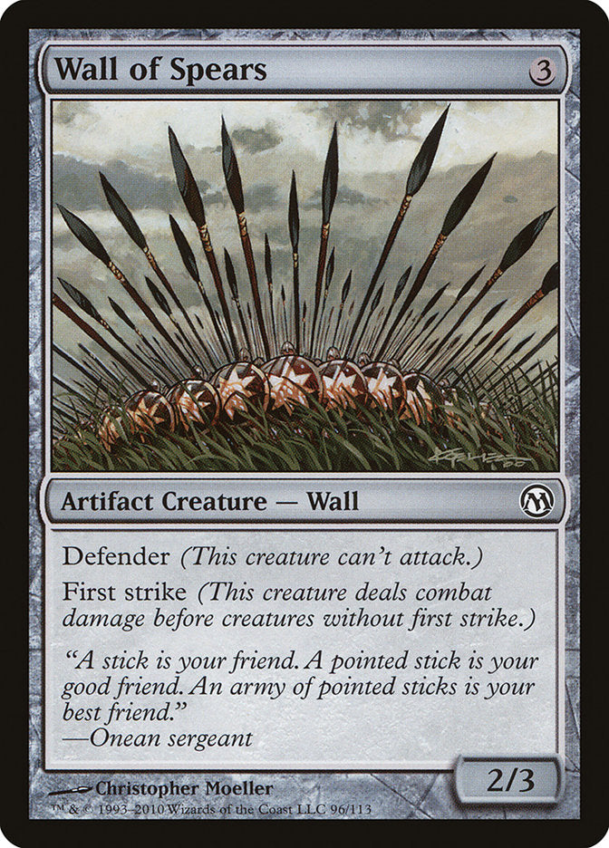 Wall of Spears [Duels of the Planeswalkers] | Kessel Run Games Inc. 
