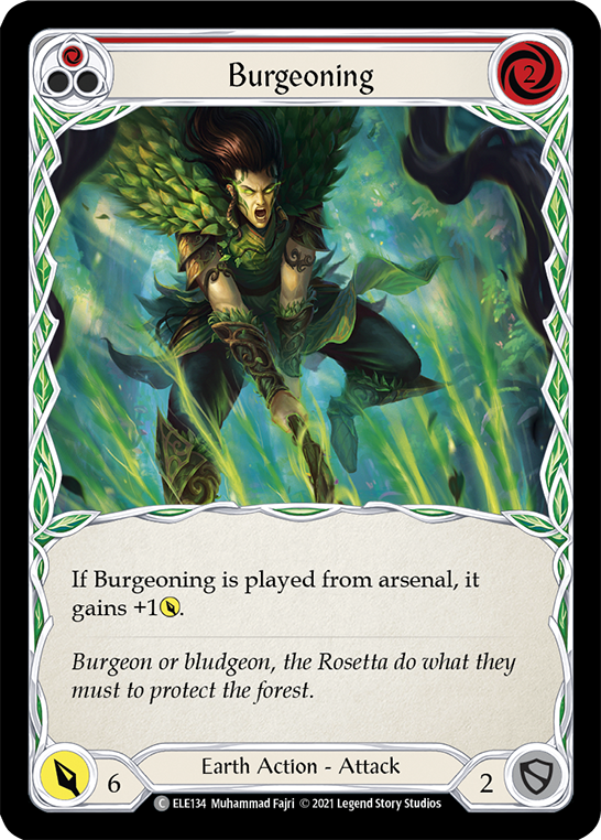 Burgeoning (Red) [ELE134] (Tales of Aria)  1st Edition Normal | Kessel Run Games Inc. 