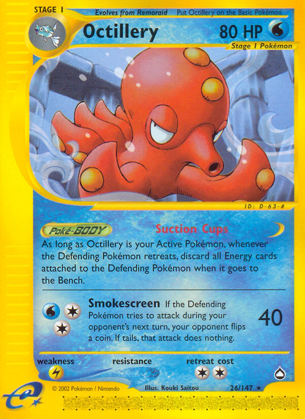 Octillery (26/147) [Aquapolis] | Kessel Run Games Inc. 