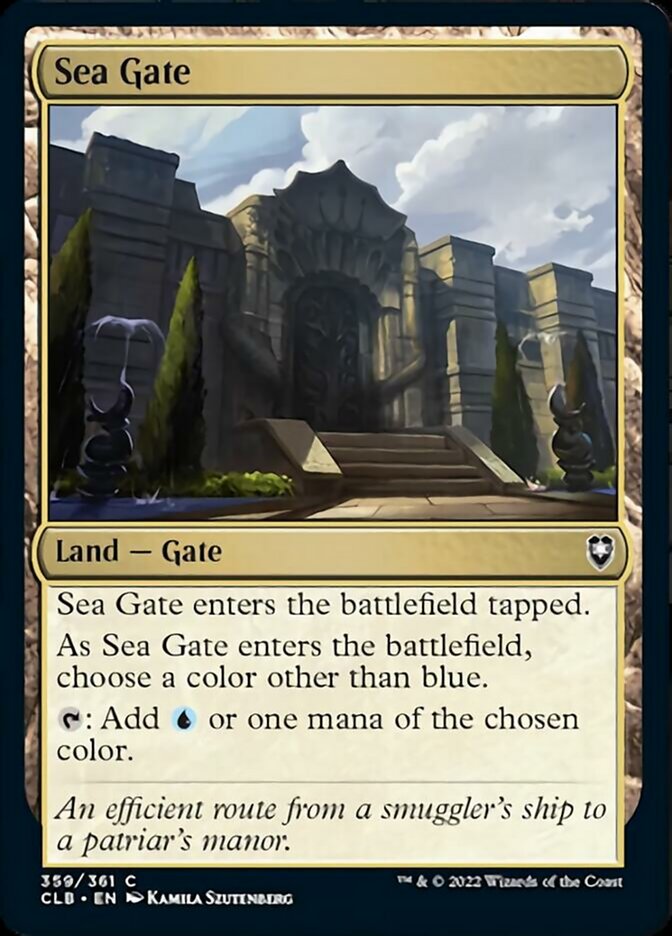 Sea Gate [Commander Legends: Battle for Baldur's Gate] | Kessel Run Games Inc. 