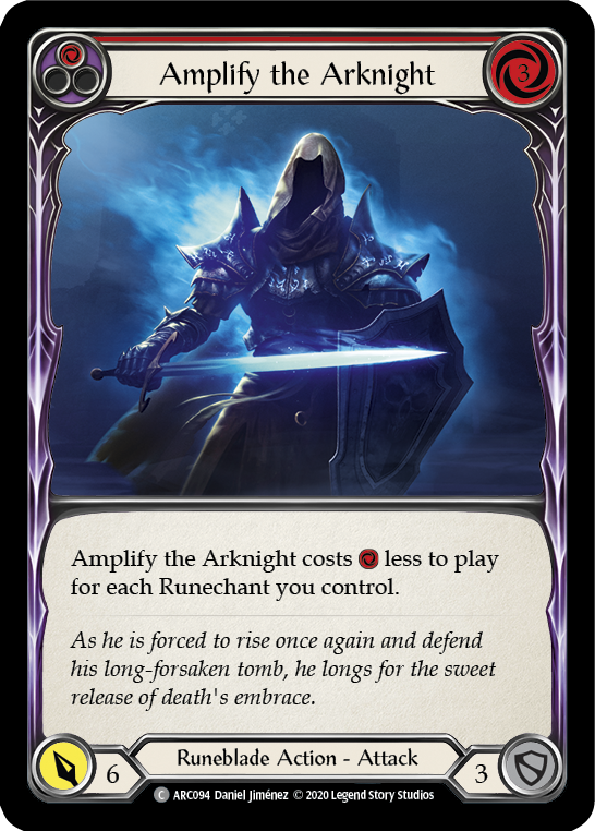 Amplify the Arknight (Red) [U-ARC094] (Arcane Rising Unlimited)  Unlimited Normal | Kessel Run Games Inc. 