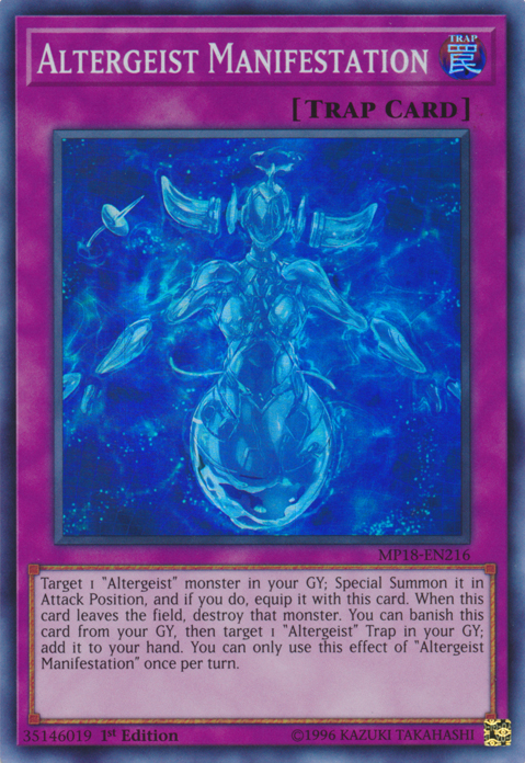 Altergeist Manifestation [MP18-EN216] Super Rare | Kessel Run Games Inc. 