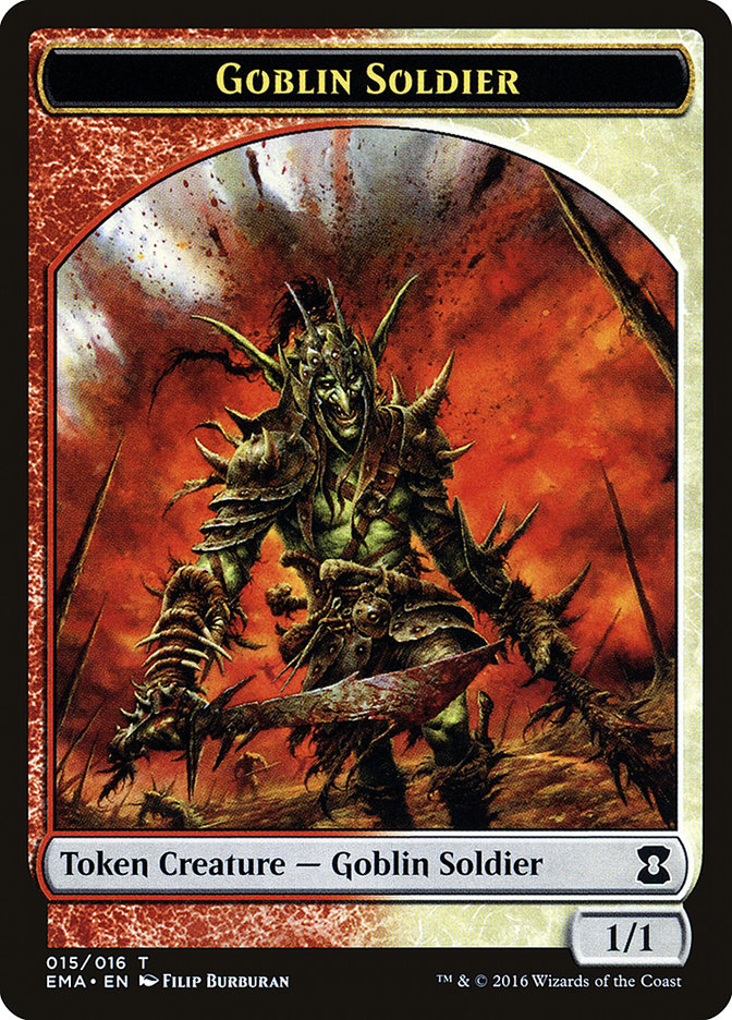 Goblin Soldier Token [Eternal Masters Tokens] | Kessel Run Games Inc. 