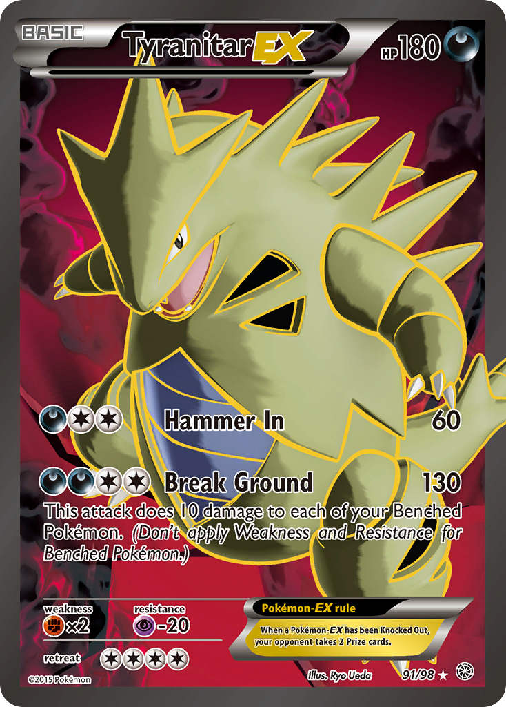 Tyranitar EX (91/98) [XY: Ancient Origins] | Kessel Run Games Inc. 