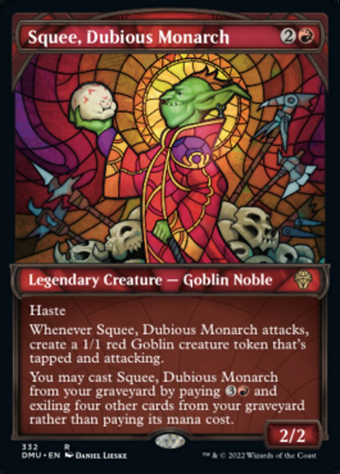 Squee, Dubious Monarch (Showcase Textured) [Dominaria United] | Kessel Run Games Inc. 