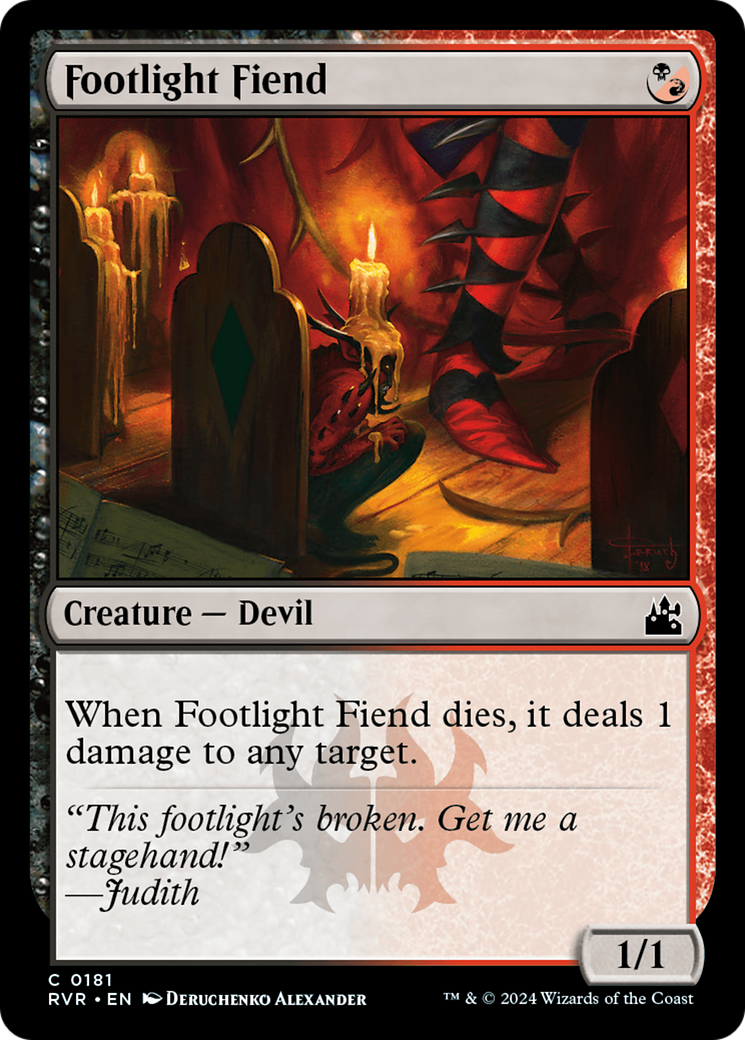 Footlight Fiend [Ravnica Remastered] | Kessel Run Games Inc. 