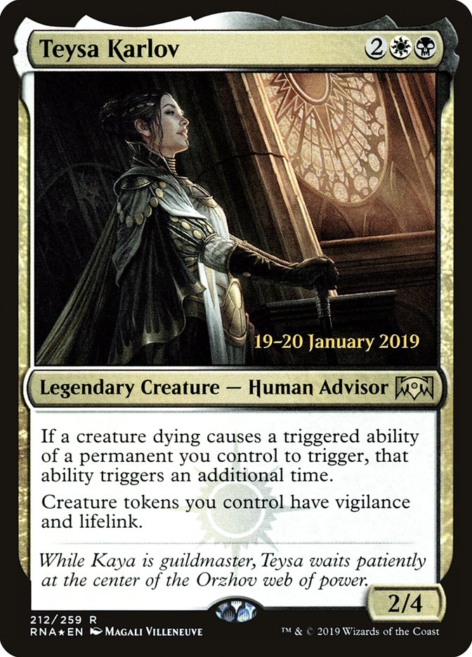 Teysa Karlov [Ravnica Allegiance Prerelease Promos] | Kessel Run Games Inc. 