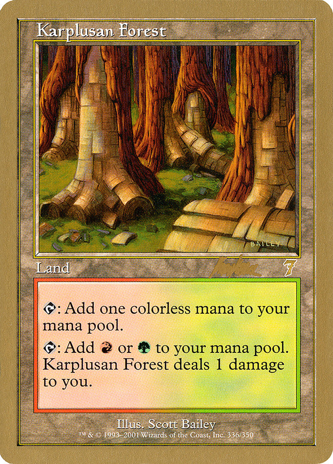 Karplusan Forest (Brian Kibler) [World Championship Decks 2002] | Kessel Run Games Inc. 