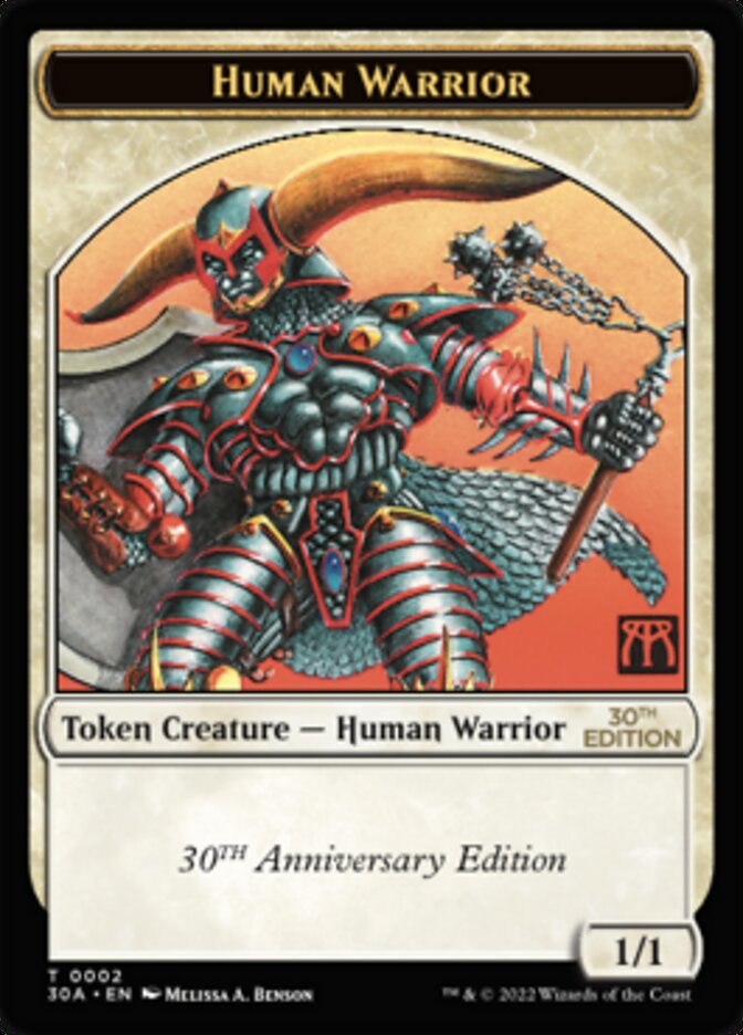 Human Warrior Token [30th Anniversary Tokens] | Kessel Run Games Inc. 