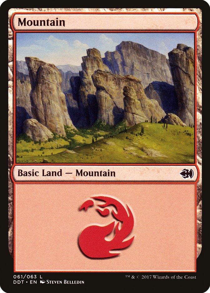 Mountain (61) [Duel Decks: Merfolk vs. Goblins] | Kessel Run Games Inc. 
