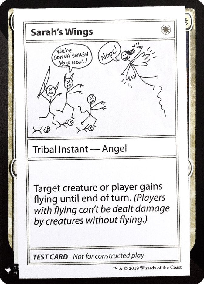 Sarah's Wings [Mystery Booster Playtest Cards] | Kessel Run Games Inc. 