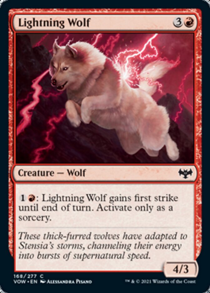Lightning Wolf [Innistrad: Crimson Vow] | Kessel Run Games Inc. 
