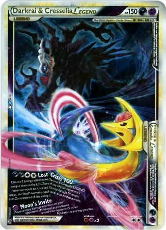 Darkrai & Cresselia LEGEND (99/102) (Jumbo Card) [HeartGold & SoulSilver: Triumphant] | Kessel Run Games Inc. 