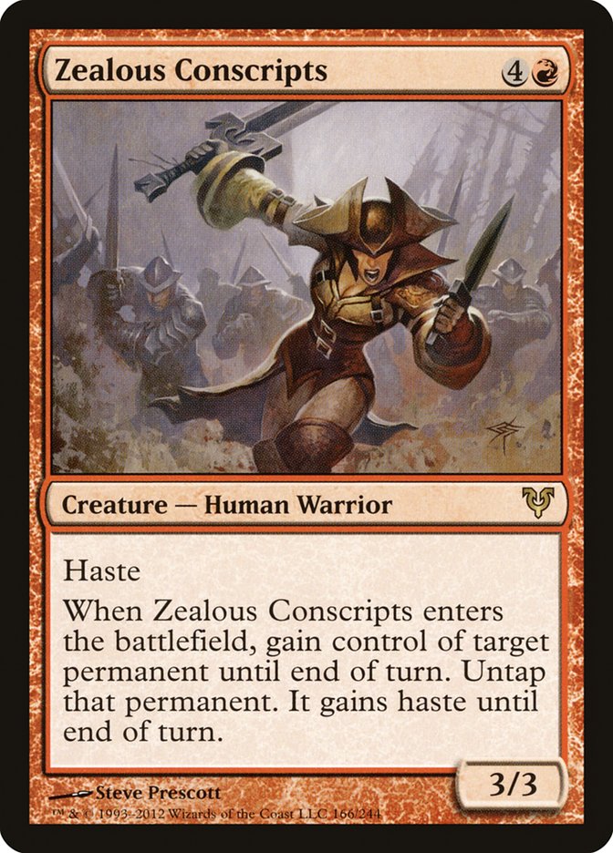 Zealous Conscripts [Avacyn Restored] | Kessel Run Games Inc. 