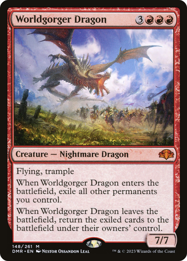 Worldgorger Dragon [Dominaria Remastered] | Kessel Run Games Inc. 