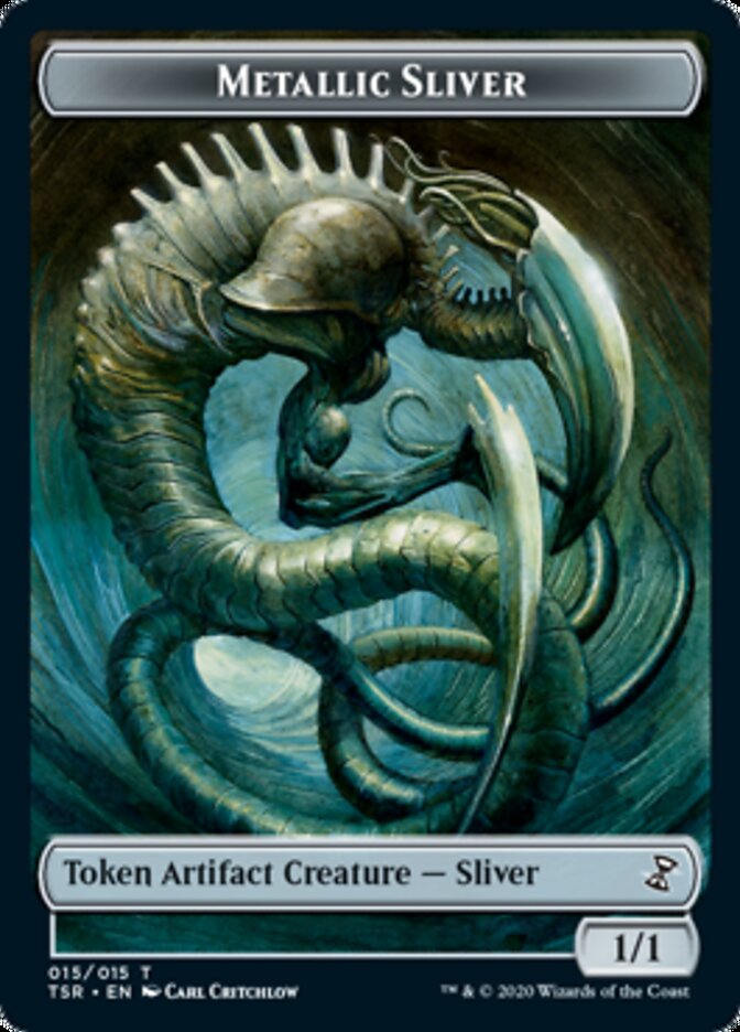 Metallic Sliver Token [Time Spiral Remastered Tokens] | Kessel Run Games Inc. 