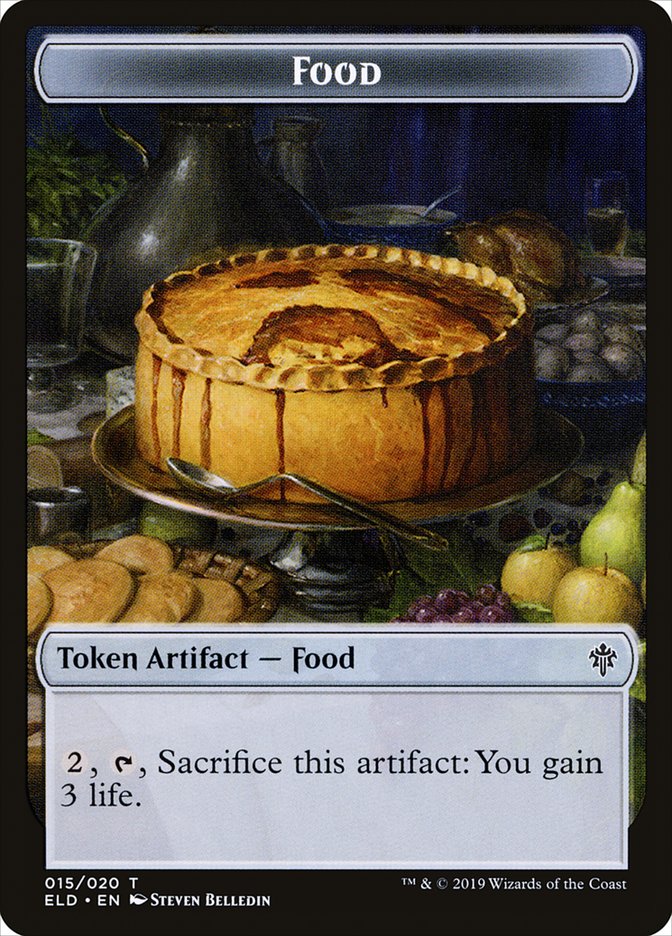 Food Token (015/020) [Throne of Eldraine Tokens] | Kessel Run Games Inc. 