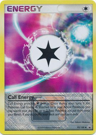 Call Energy (92/100) (League Promo) [Diamond & Pearl: Majestic Dawn] | Kessel Run Games Inc. 