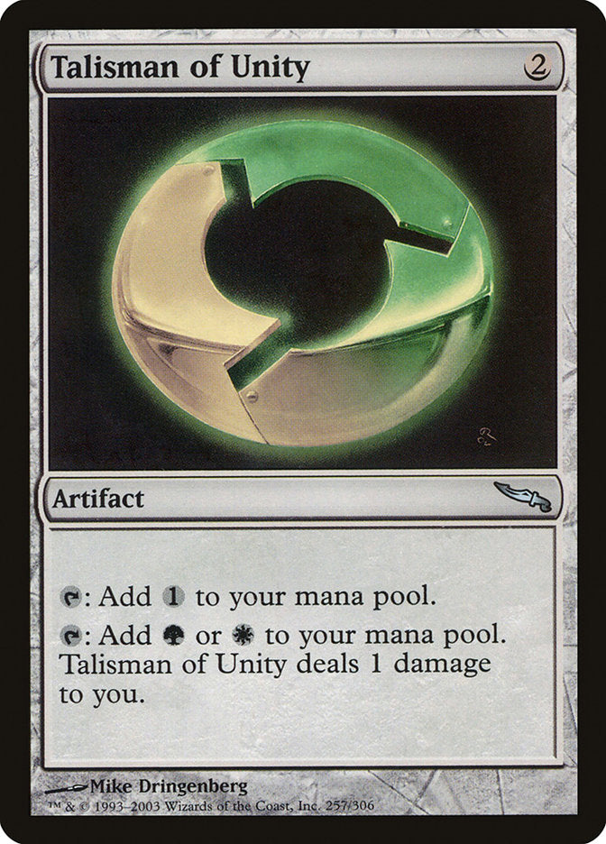 Talisman of Unity [Mirrodin] | Kessel Run Games Inc. 