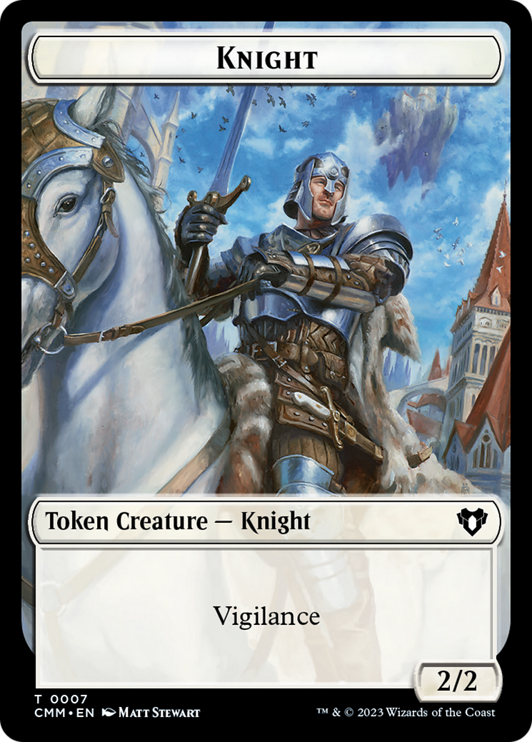 Knight Token [Commander Masters Tokens] | Kessel Run Games Inc. 