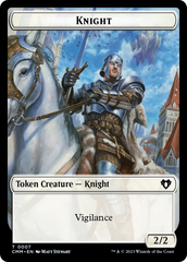 Spirit (0039) // Knight Double-Sided Token [Commander Masters Tokens] | Kessel Run Games Inc. 