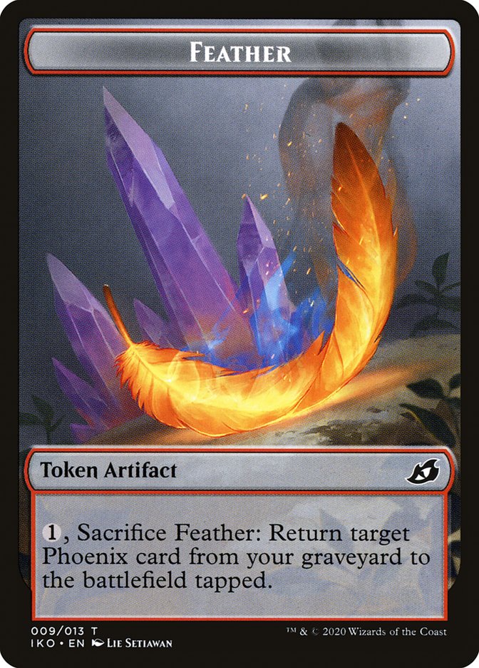 Feather Token [Ikoria: Lair of Behemoths Tokens] | Kessel Run Games Inc. 