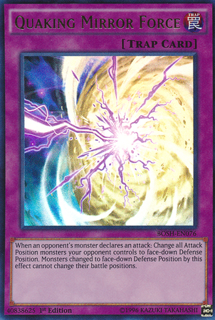 Quaking Mirror Force [BOSH-EN076] Ultra Rare | Kessel Run Games Inc. 