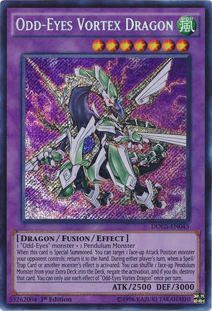 Odd-Eyes Vortex Dragon [DOCS-EN045] Secret Rare | Kessel Run Games Inc. 