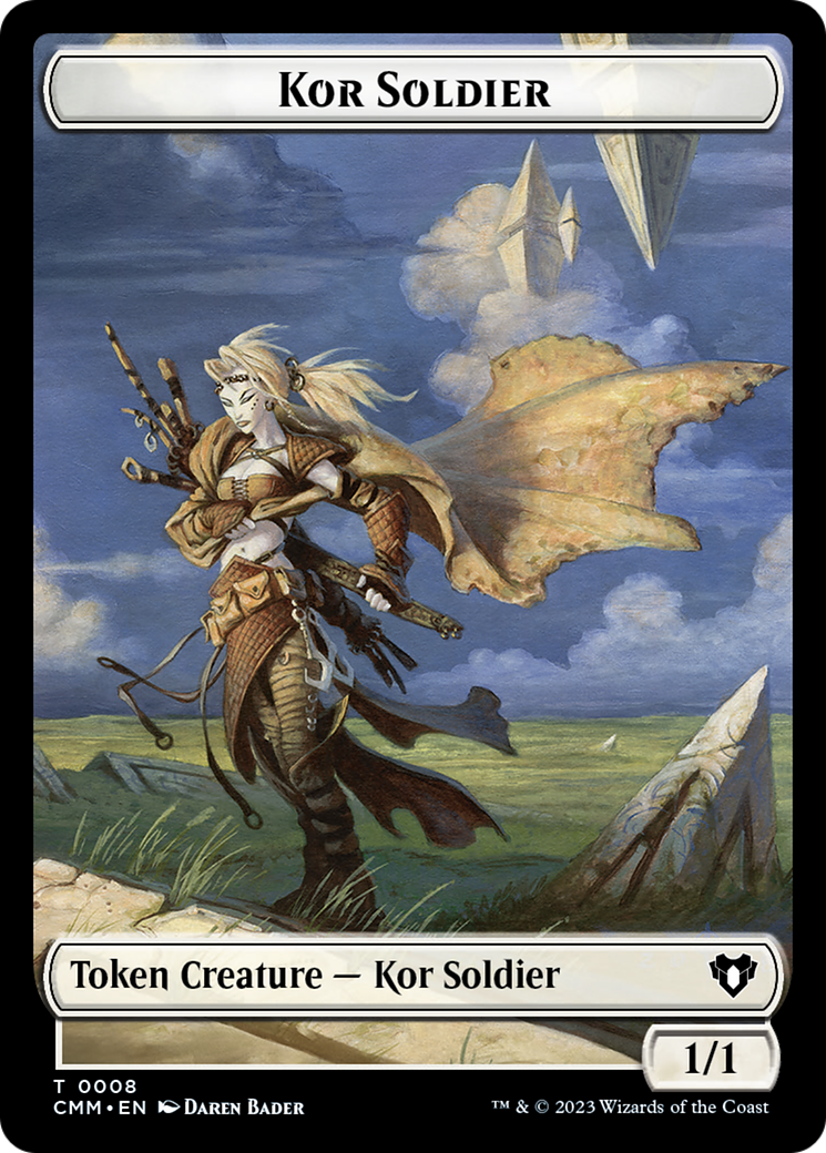 Elemental (0026) // Kor Soldier Double-Sided Token [Commander Masters Tokens] | Kessel Run Games Inc. 