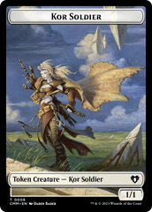 Soldier // Kor Soldier Double-Sided Token [Commander Masters Tokens] | Kessel Run Games Inc. 