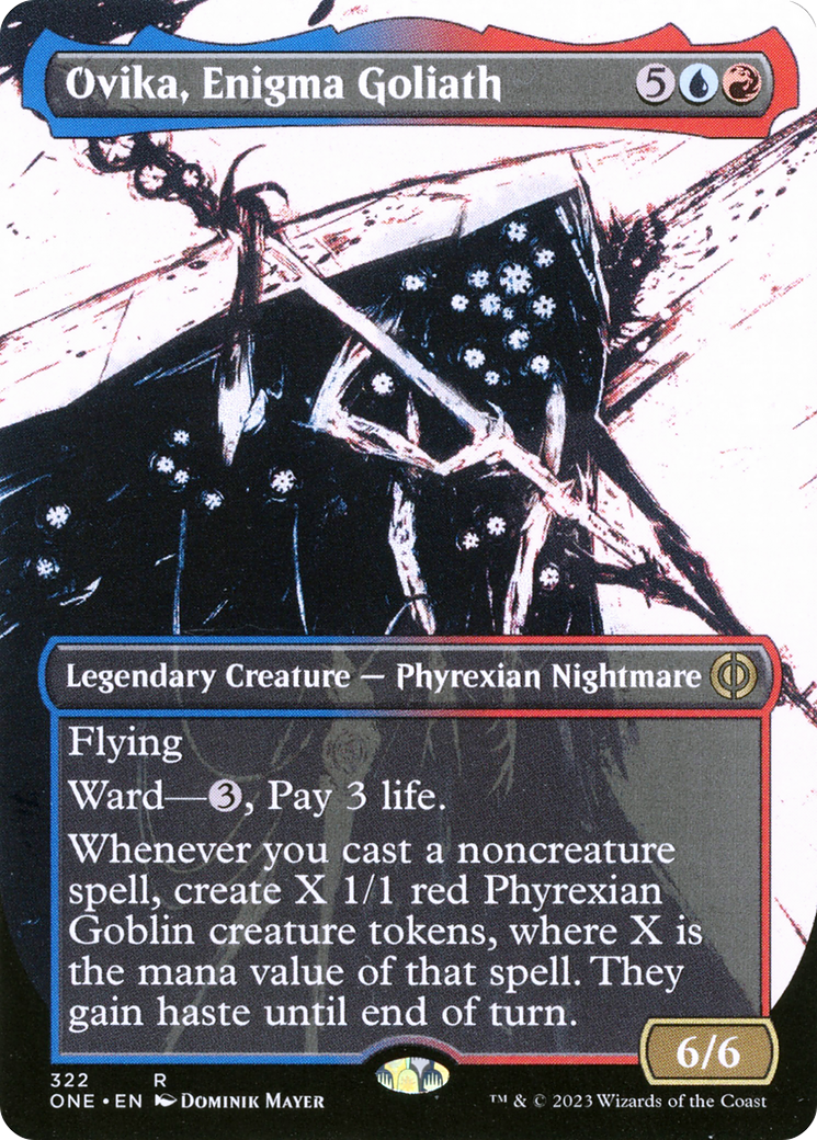 Ovika, Enigma Goliath (Borderless Ichor) [Phyrexia: All Will Be One] | Kessel Run Games Inc. 