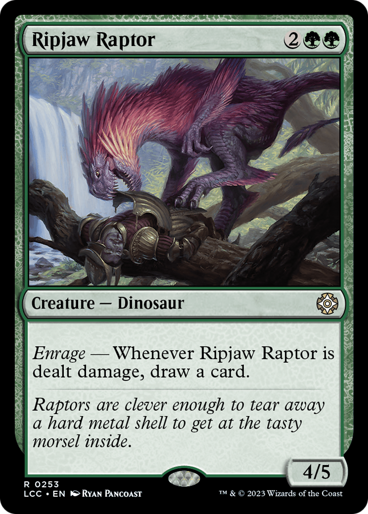 Ripjaw Raptor [The Lost Caverns of Ixalan Commander] | Kessel Run Games Inc. 