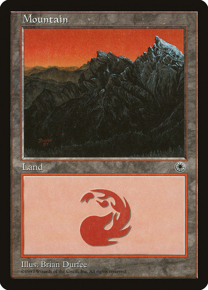Mountain (9/7 Signature / No Peak on Left) [Portal] | Kessel Run Games Inc. 