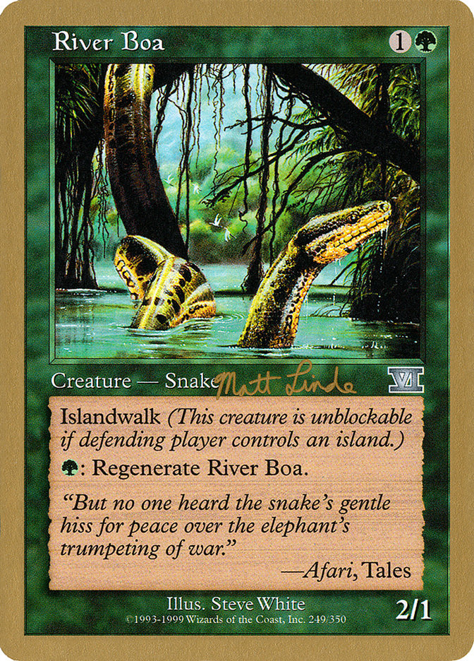 River Boa (Matt Linde) [World Championship Decks 1999] | Kessel Run Games Inc. 