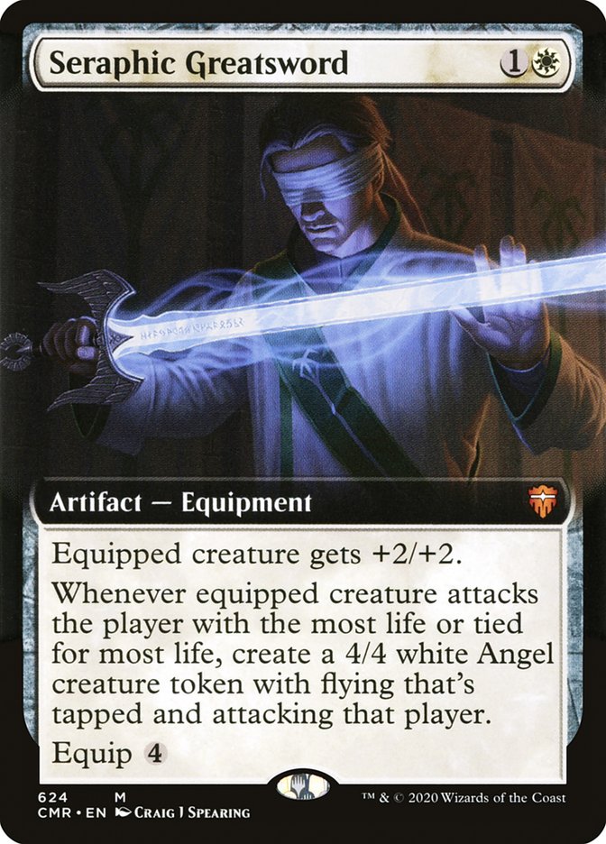 Seraphic Greatsword (Extended Art) [Commander Legends] | Kessel Run Games Inc. 