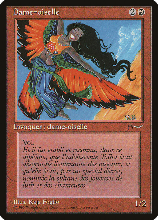 Bird Maiden (French) - "Dame-oiselle" [Renaissance] | Kessel Run Games Inc. 