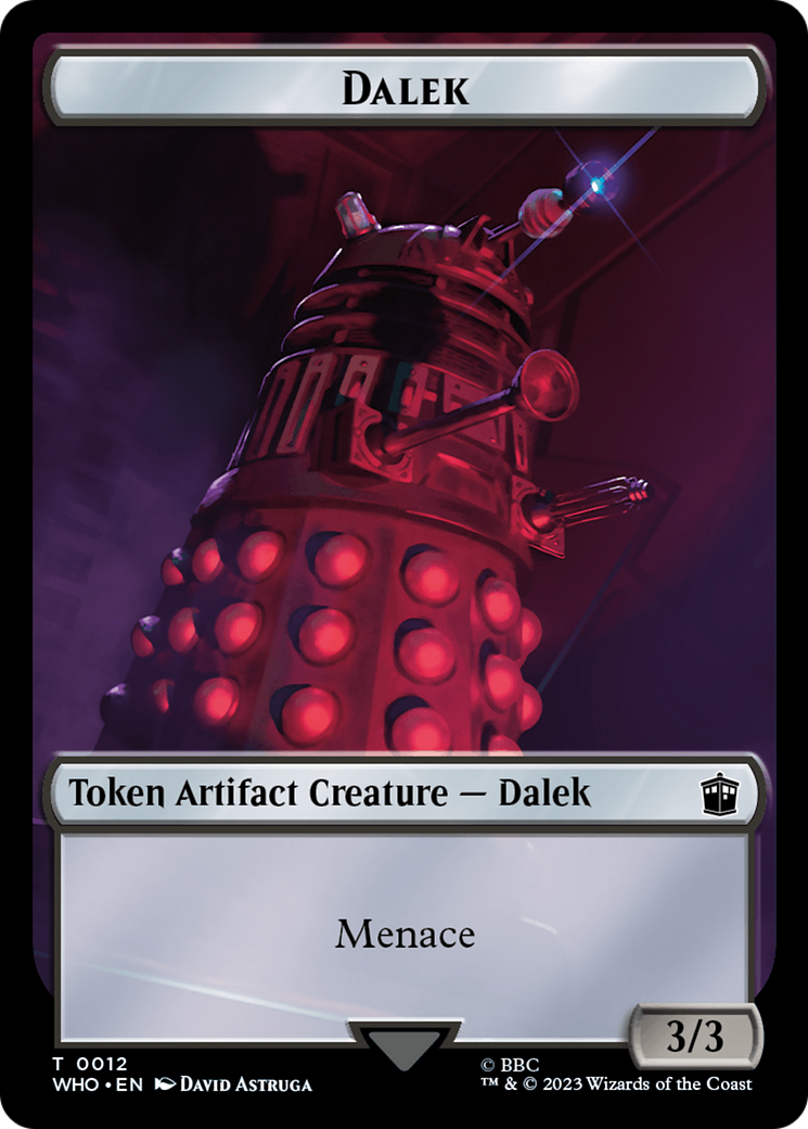 Dalek // Mark of the Rani Double-Sided Token [Doctor Who Tokens] | Kessel Run Games Inc. 