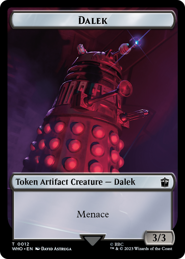 Dalek // Alien Insect Double-Sided Token [Doctor Who Tokens] | Kessel Run Games Inc. 