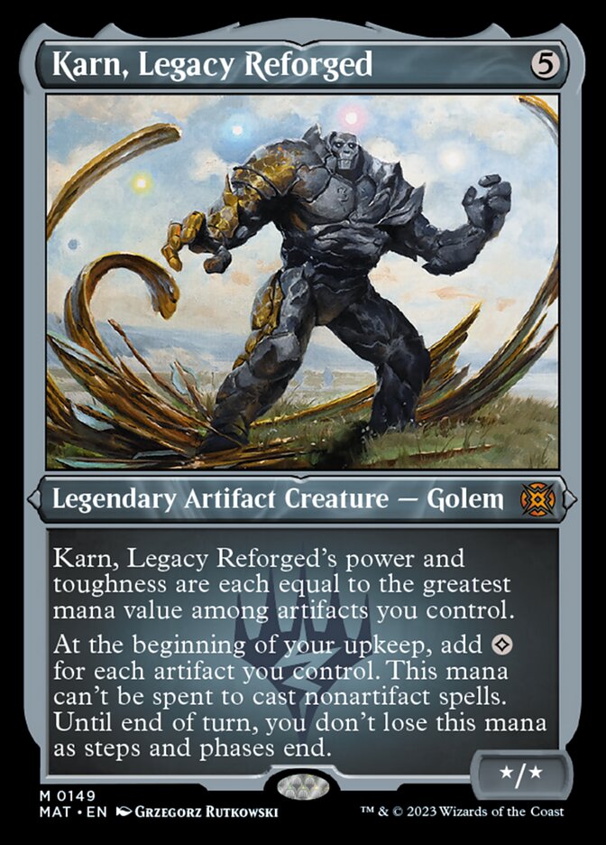 Karn, Legacy Reforged (Foil Etched) [March of the Machine: The Aftermath] | Kessel Run Games Inc. 