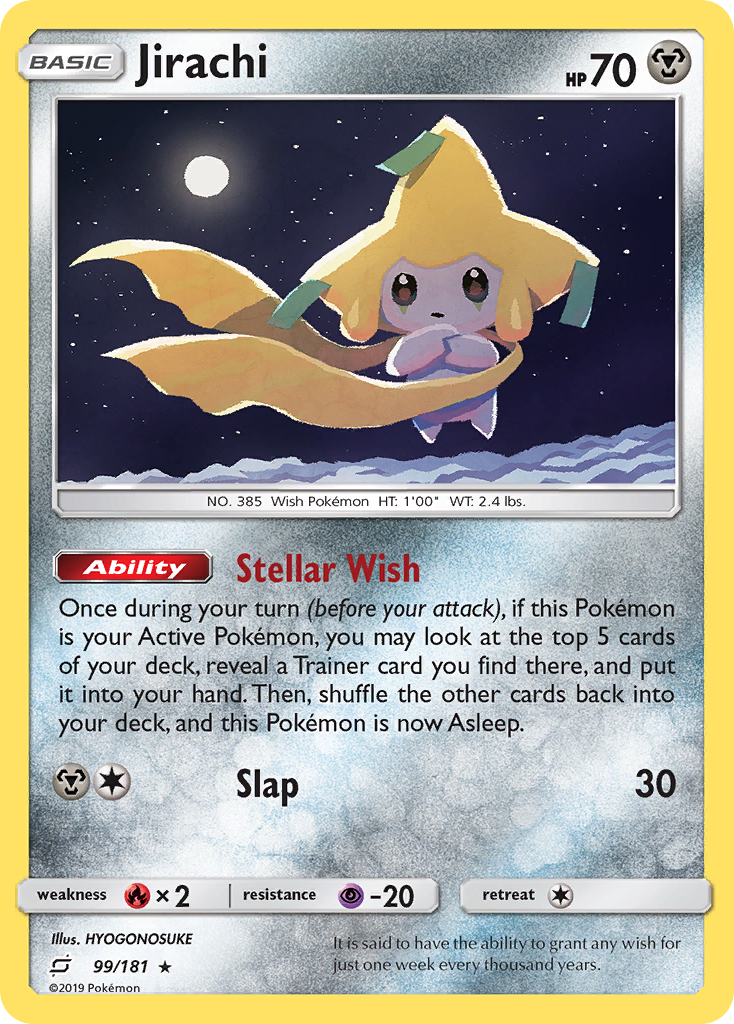 Jirachi (99/181) [Sun & Moon: Team Up] | Kessel Run Games Inc. 