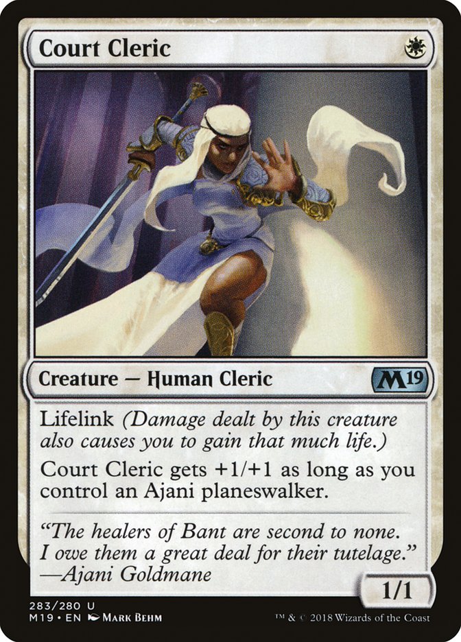 Court Cleric [Core Set 2019] | Kessel Run Games Inc. 