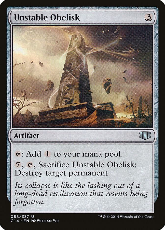 Unstable Obelisk [Commander 2014] | Kessel Run Games Inc. 